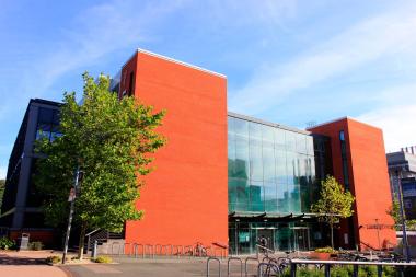 Exterior of the Learning Center at the University of Birmingham